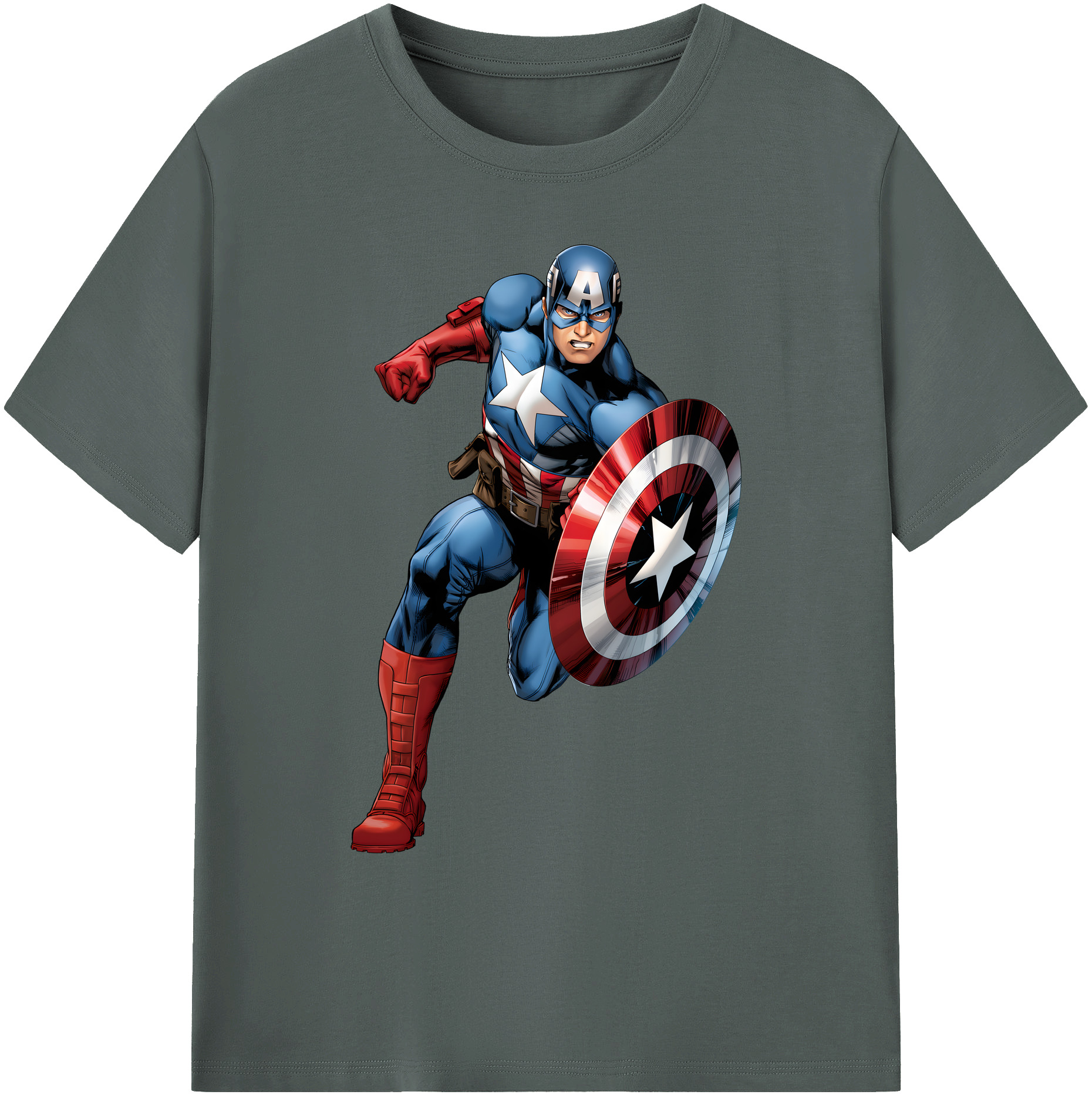 （画像用） アベンジャーズ The Avengers 綿100％ メンズ半袖Tシャツ｜肌触りやわらか＆通気性